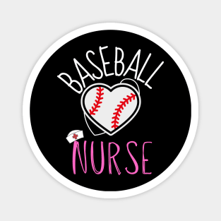 BASEBALL Nurse Funny BASEBALL & Nursing Magnet